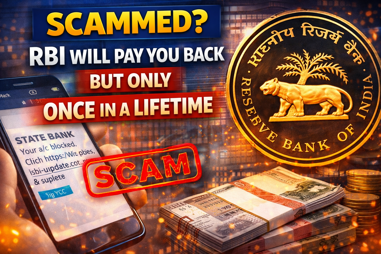 Scammed? RBI Will Pay You Back — But Only Once in a Lifetime